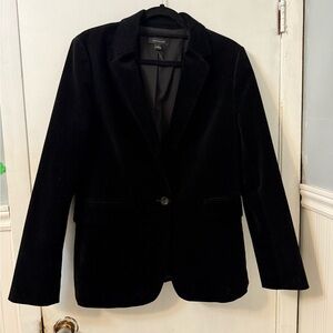 Ann Taylor Velvet Black Blazer